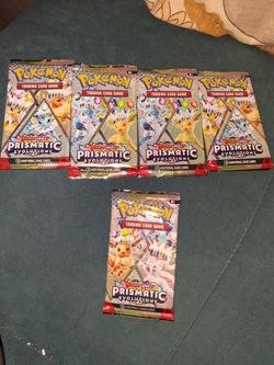 5 Prismatic pokémon cards