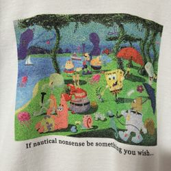 SpongeBob SquarePants Sunday in the Park Women’s Crewneck - BoxLunch Exclusive Size Large