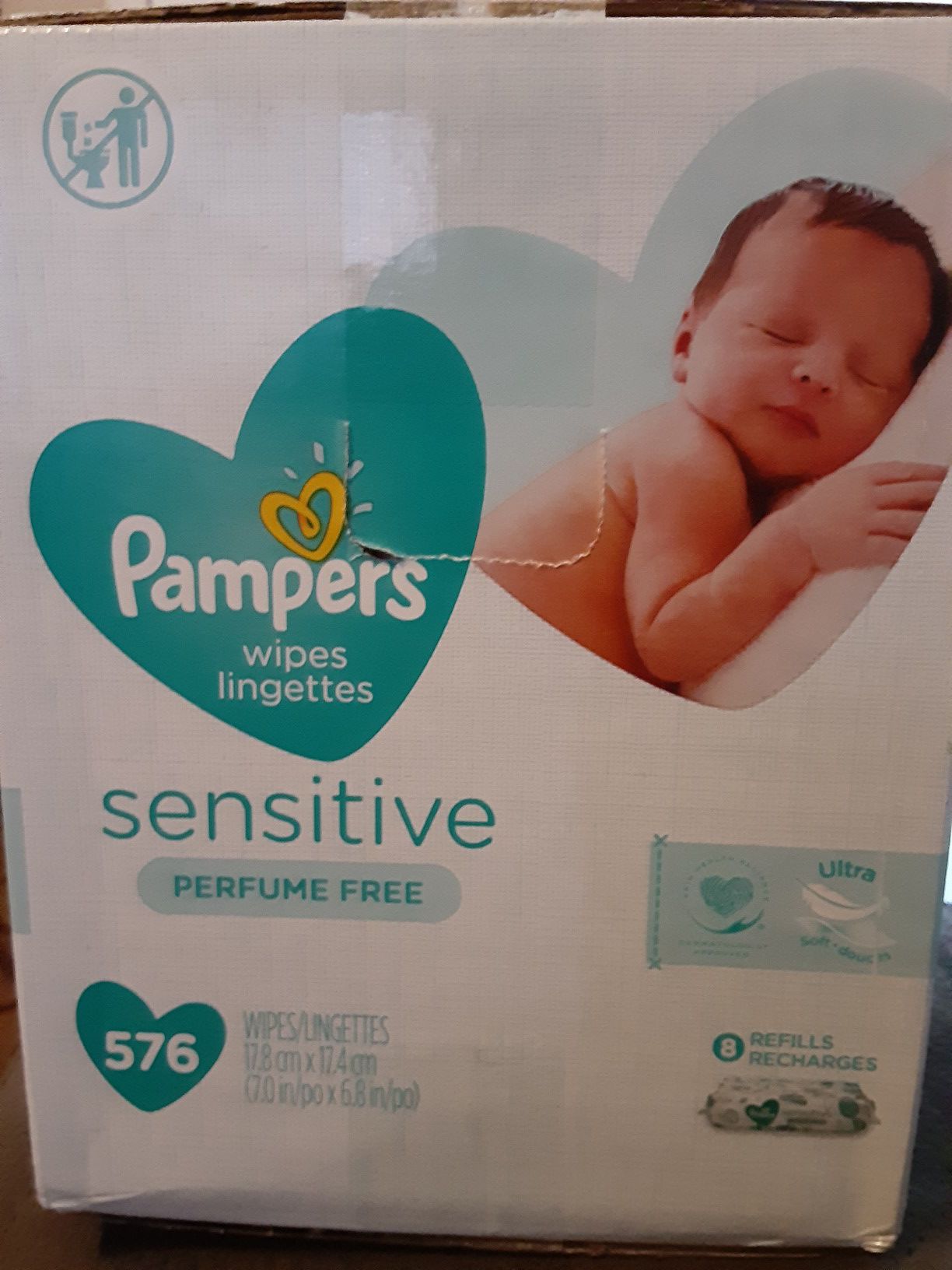 Pampers wipes 576 $20 each box firm price