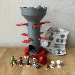 2020 Nintendo Super Mario Blow Up Shaky Tower Game - Complete