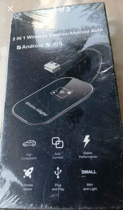 2-in-1 Wireless CarPlay & Android Auto Adapter