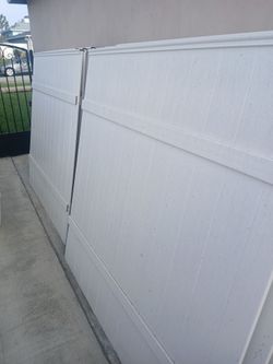 White vinyl fance panel 12 available