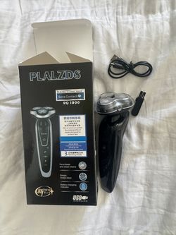 PLALZDS RQ1000 Rotary Electric Shaver – 3 Floating Heads, USB Rechargeable (New)