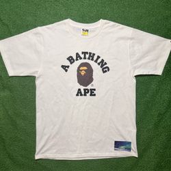 Bape White Shirt Size Large