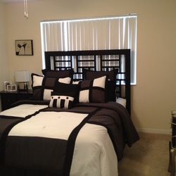 Broyhill night stand & queen headboard w/ frame