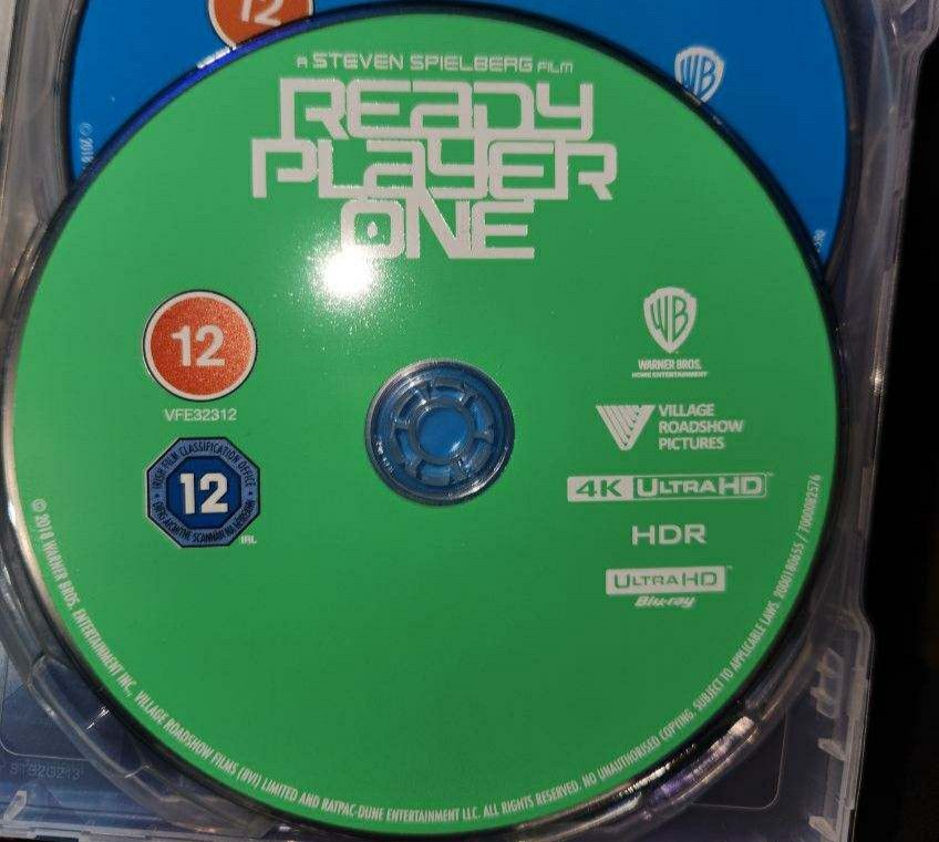 Ready Player One 4k Ultra Hd Disc Only
