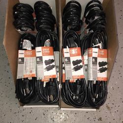 Prime 8 ft 16/3 SJTW Heavy Duty Indoor and Outdoor Extension Cord, Black