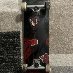 Primitive X Naruto Shippuden Skateboard - Robert Neal Itachi Uchiha Crows 8"