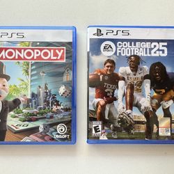 PS5 Games - College Football 25, Monopoly