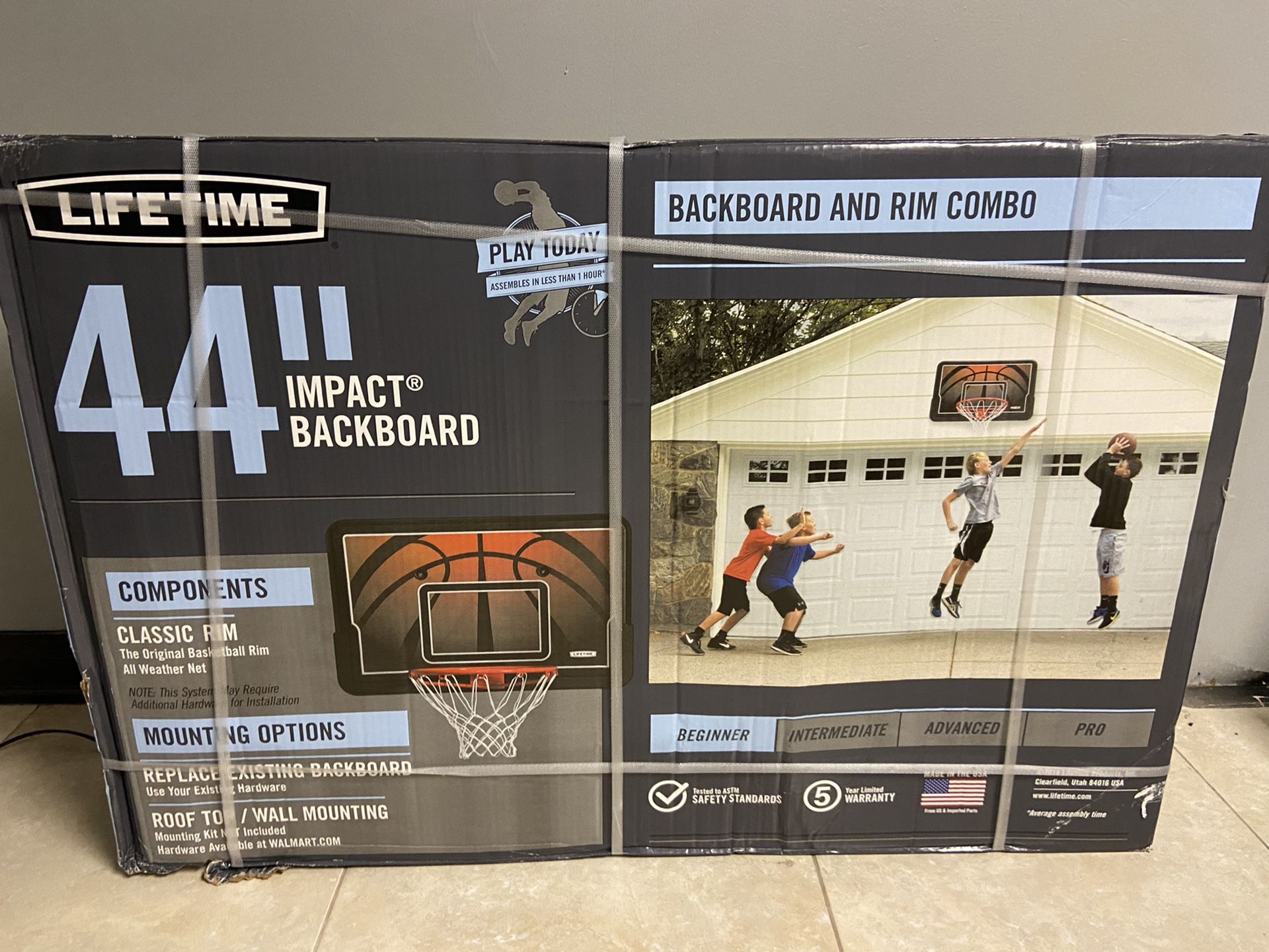 Lifetime 44inch basketball hoop