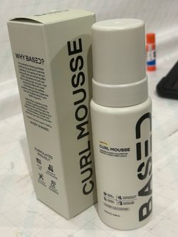BASED Curl Mousse 6.8oz NEW | Volume + Definition | Lightweight No Crunch | Non Toxic Hair Styling Foam