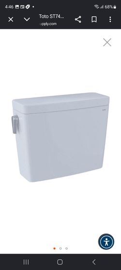 Toto ST746SMA#01 Drake 0.8 / 1.28 GPF Dual Flush Toilet Tank Only in Cotton White