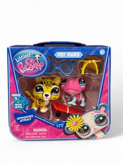 Littlest Pet Shop LPS Series 5 Pet Pairs: Chameleon & Cheetah/Chill & Chase