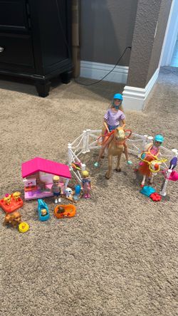 Barbie Dog and horse playset