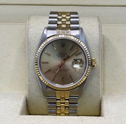 Rolex Datejust 36mm Ref. 16013 – Champagne Dial – Two-Tone Yellow Gold & Steel – Jubilee Bracelet – Watch Only