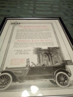 Vintage auto advertisement