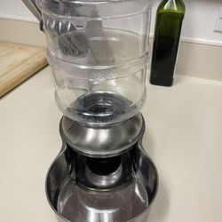 Stainless Steel Gravity Water Dispenser For Pets