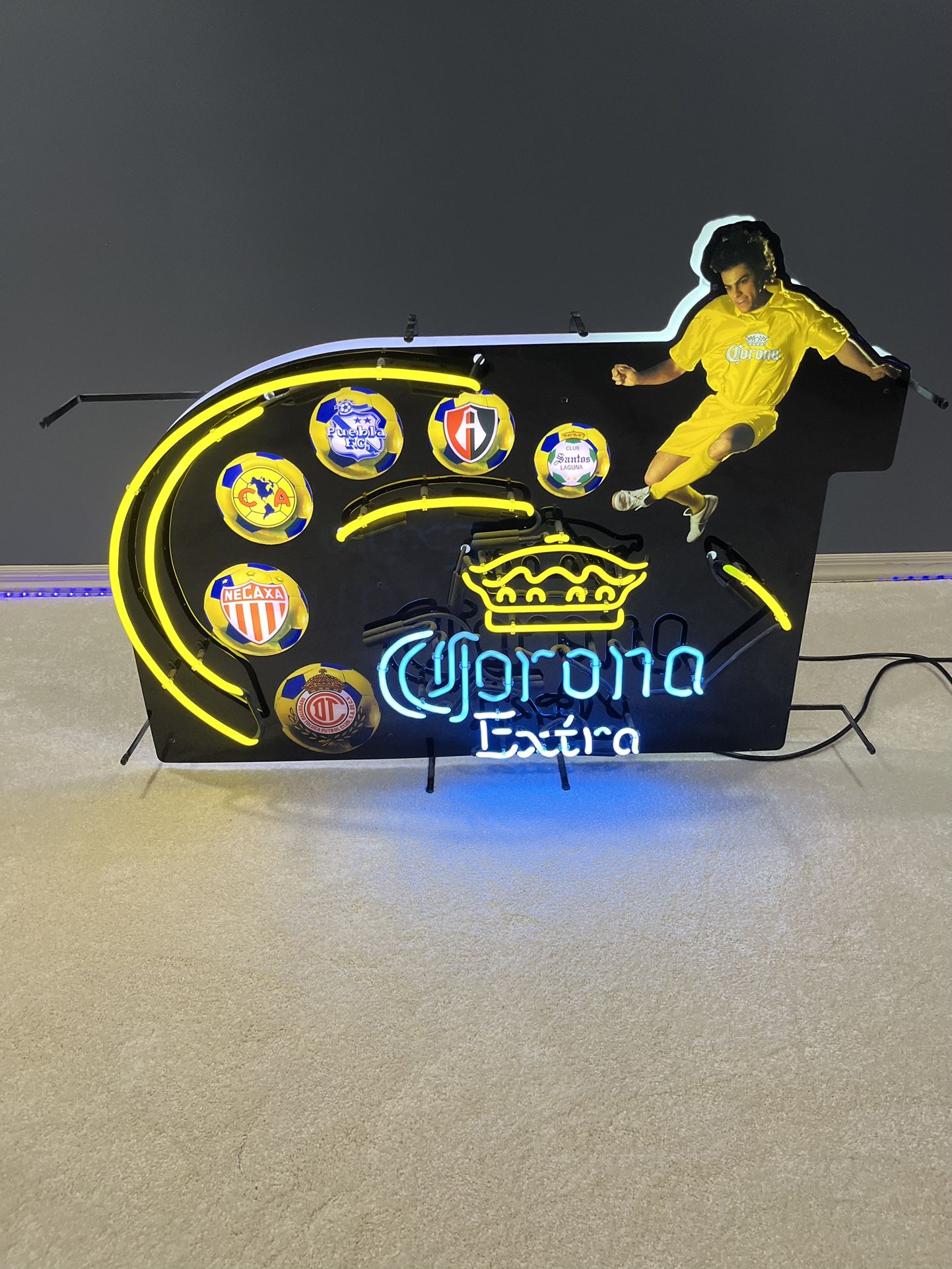 Corona Soccer Neon Bar Light
