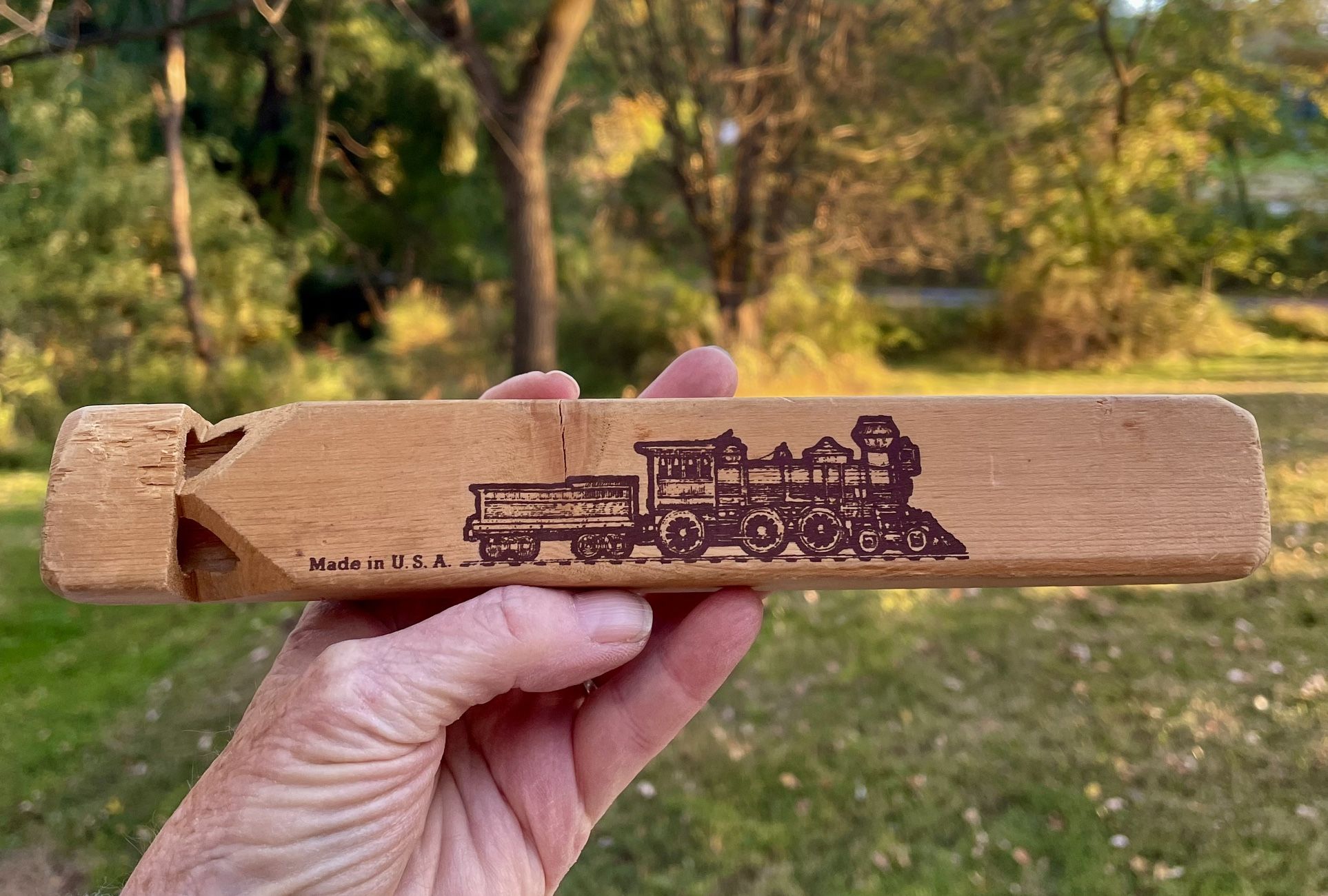 Olde Time 4 Tone Wood Train Whistle