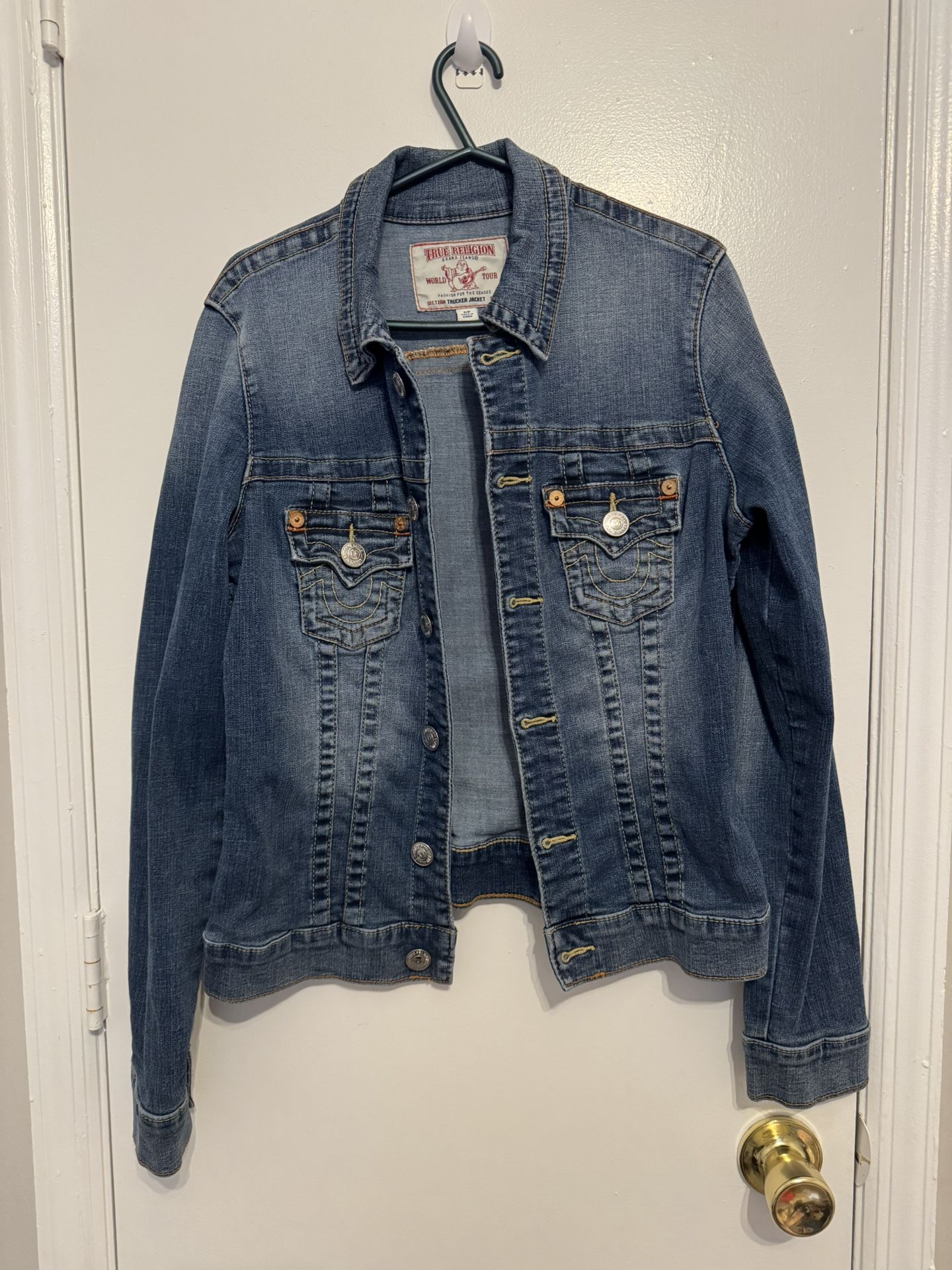 True Religión Blue Denim Jean Jacket Size Small