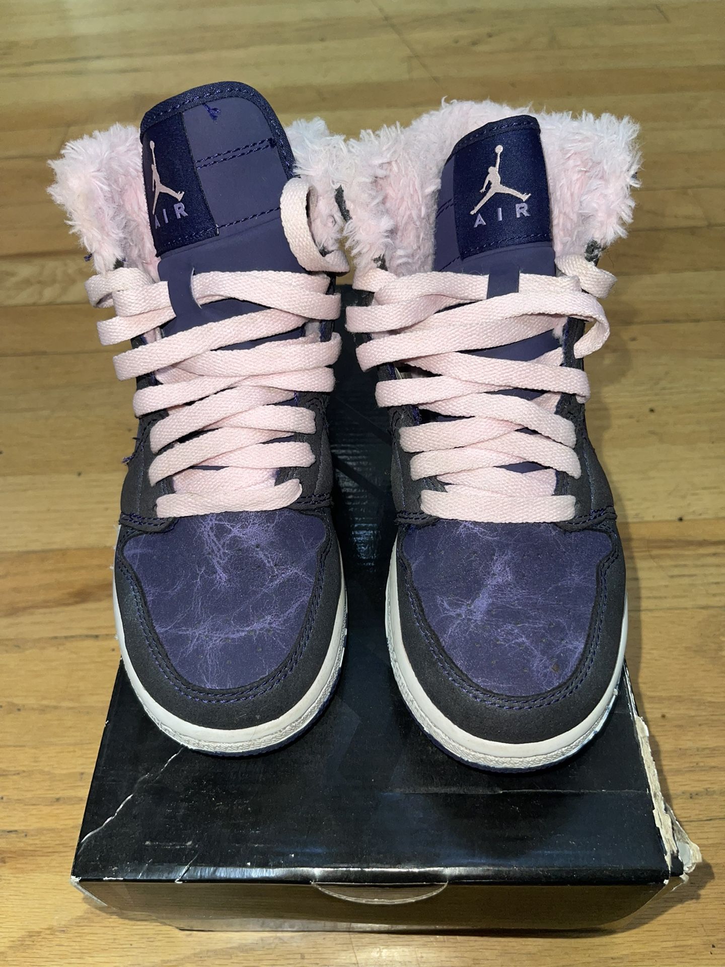 Baby Air Jordan 1s With Fur
