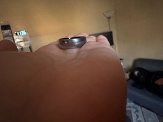 Sapphire Tungsten and Titanium 8mm Black Interior Classic Satin Finish Comfort Ring/Band, Size 10.5