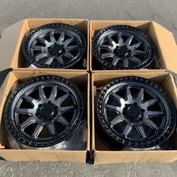 New 20” Black Rhino Calico Wheels For 6x139 (6x5.5) Trucks and SUVs