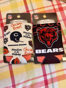 NFL Chicago Bears Can Koozies Set of 2