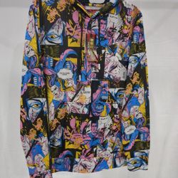 Fresh Prints of Bel-Air hoodie Size Small black comic book style. 