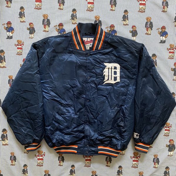 VINTAGE DETROIT TIGERS SATIN STARTER JACKET SIZE LARGE for Sale in