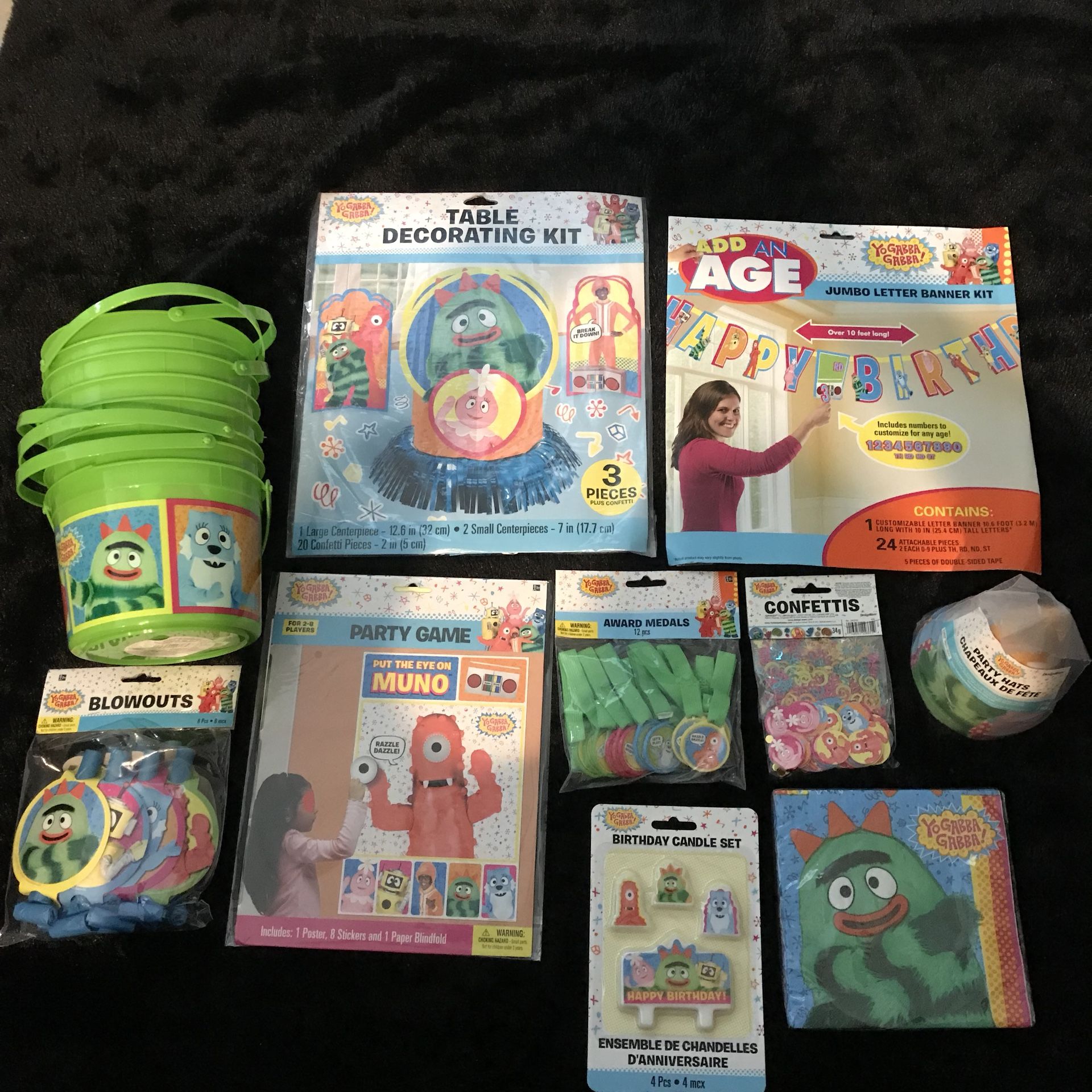 Yo Gabba gabba birthday party supplies