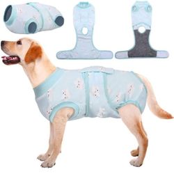 Kuoser Recovery Suit for Dogs Cats After Surgery, Professional Pet Recovery Shirt Dog Abdominal Wounds Bandages, Substitute E-Collar & Cone,Prevent Li