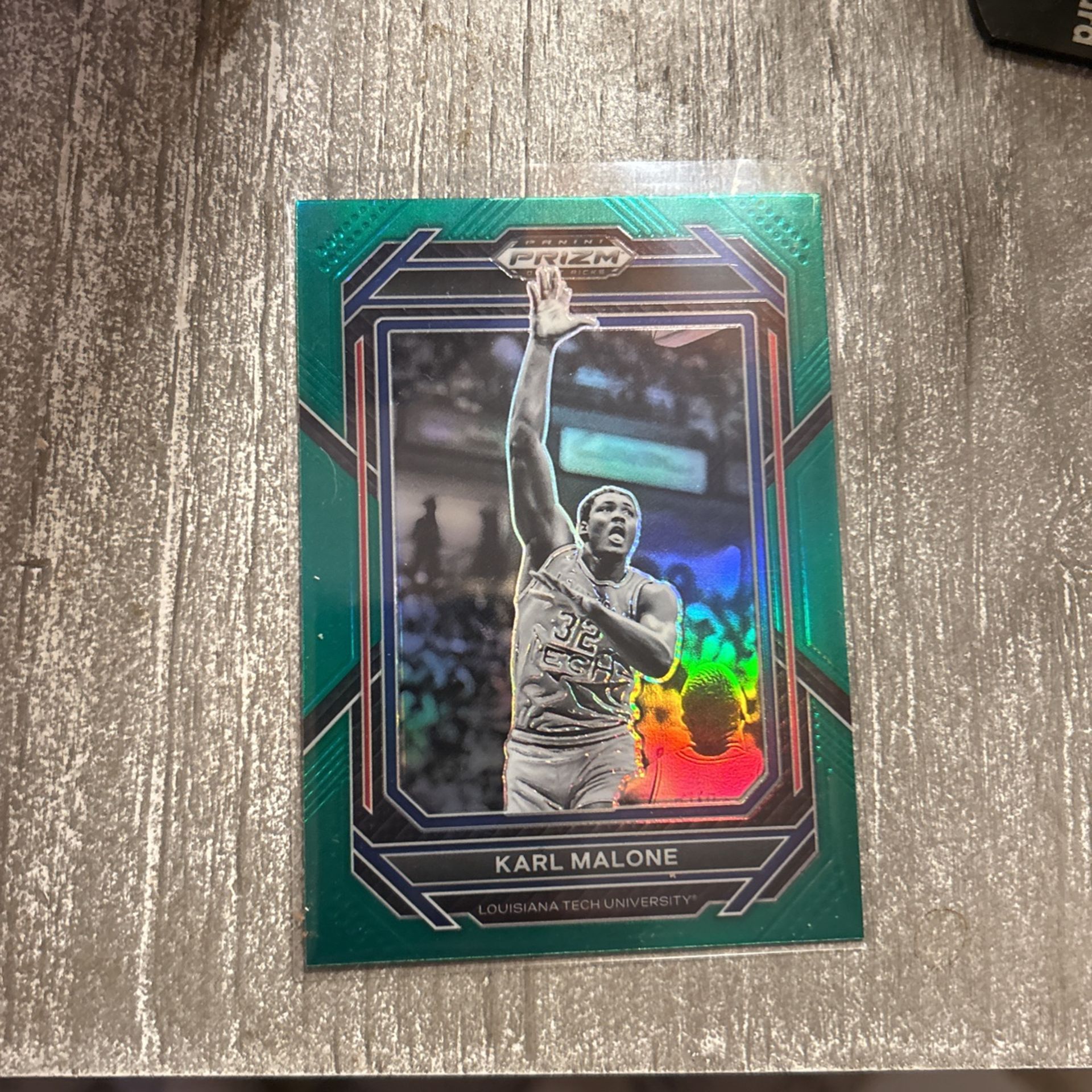 Karl Malone Exclusive Green Prizm Card