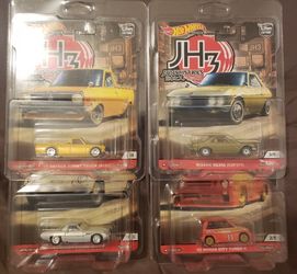 Hot Wheels 4/5 Premium Cars From The Japan Historics 3 Set Mint In Protectors