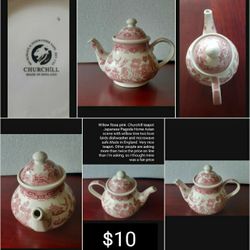 Vintage Tea Pot,tea cups & saucers 