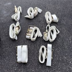 White Celina Straps Ratchets 