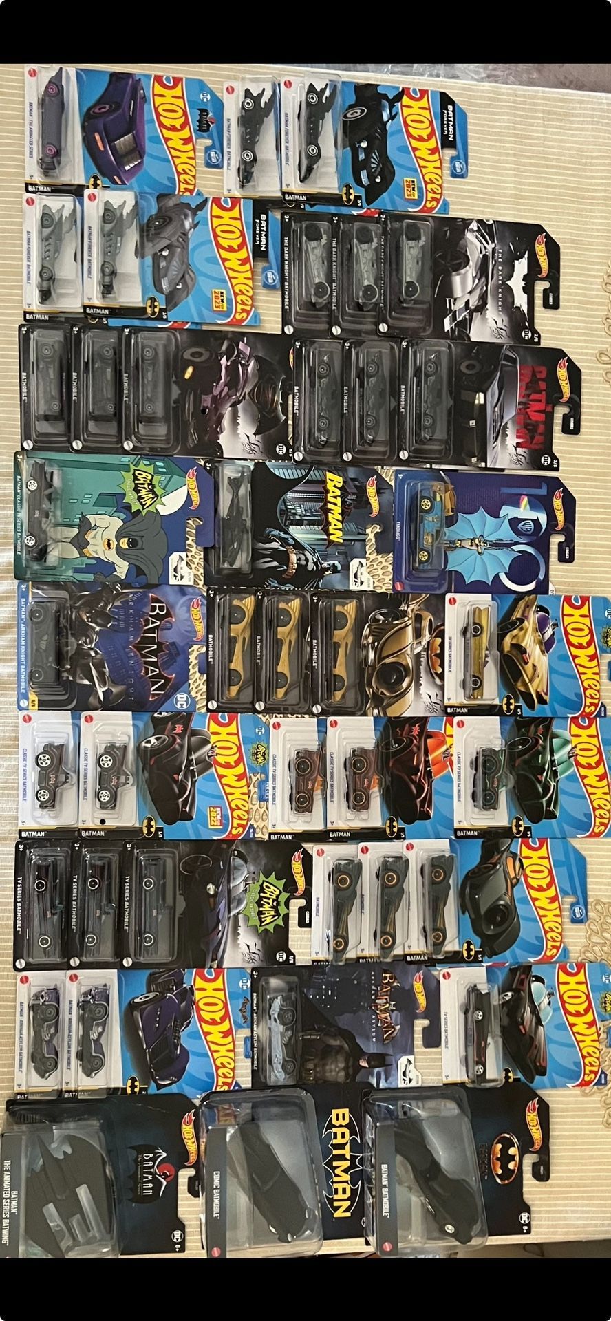Batman Hot Wheel Collection