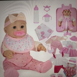 Babydoll/ 4 Outfits / Backpack Set - Price is Firm
