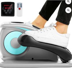 ANCHEER Under Desk Elliptical Machine Electric Seated Pedal Exerciser, Quiet & Compact Mini Elliptic