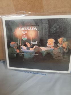 Snow White Stamp With Certificate Of Authenticy