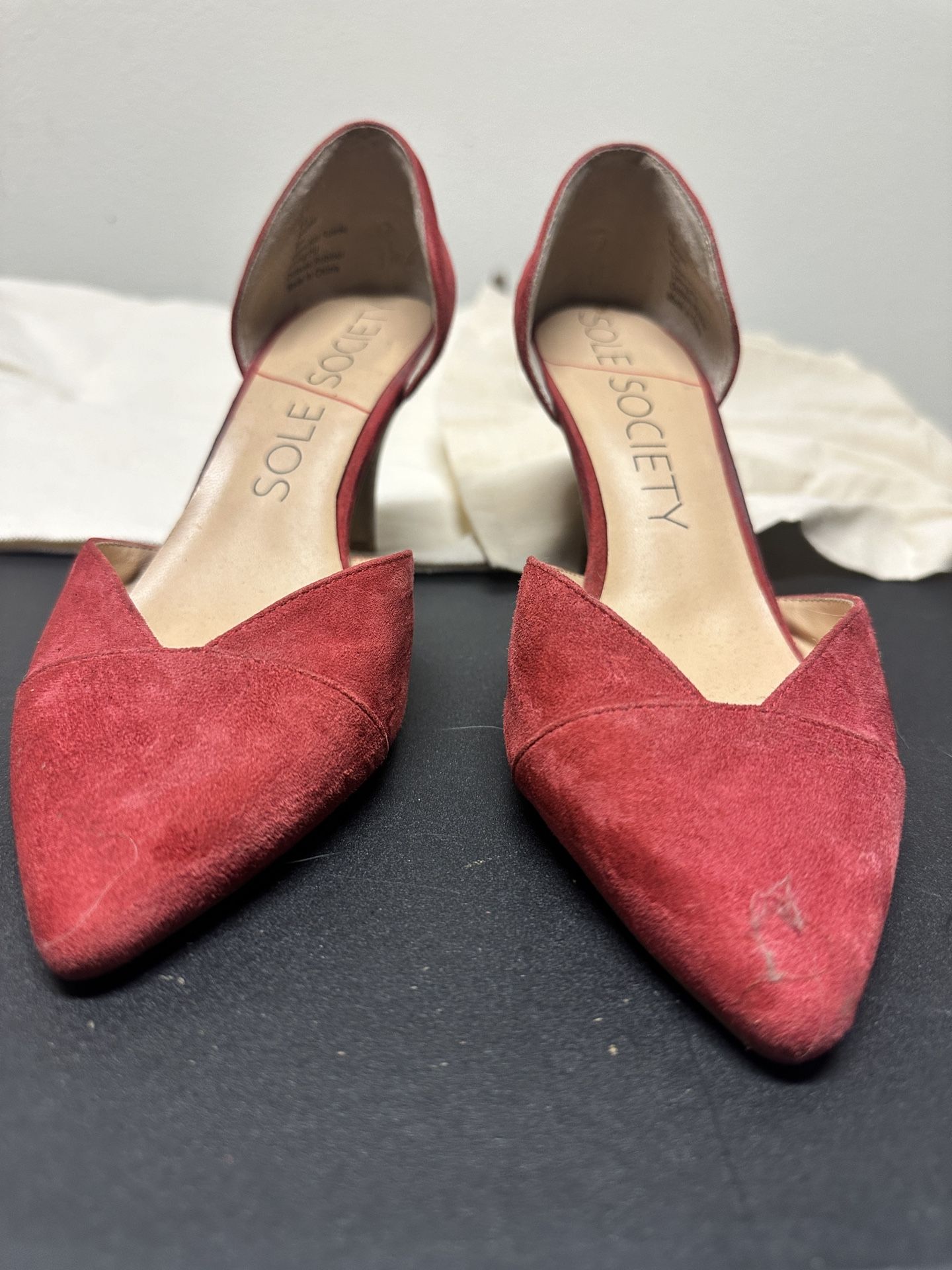 Sole Society Red Heels Size 6.5