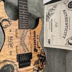 ESP  Ltd Kh- Ouija Natural Quilt #167 Kirk Hammet Limited Edition Model 