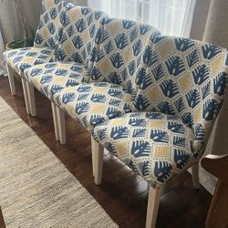 Set of 4 Upholstered Dining Room Chairs, Great Condition