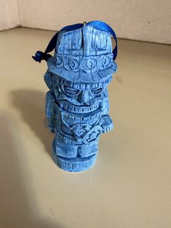 Tiki Nutcracker Blue Ornament Trader Sams