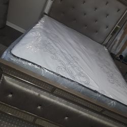 Plush queen size set $199.99 mattress and box spring only