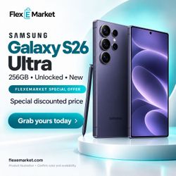🔥 Samsung Galaxy S26 Ultra 256GB New Unlocked – Great Deal | FlexEmarket