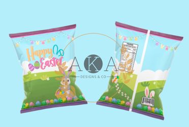Custom Easter Chip Or Snack Bags
