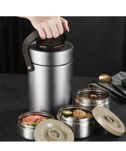 Thermos for Hot Food,3 Tier 67oz Stackable Insulated Food Jar with Lunch  Bag & Spoon Fork,Leakproof Stainless Steel Meal Bento Carrier Soup  Container for Sale in Arlington, TX - OfferUp