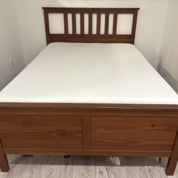 Full Size Bed Frame + Foam Mattress + Box Spring