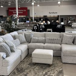 OM• $38 Initial • Brand New Cuddle Sectional With Chaise 